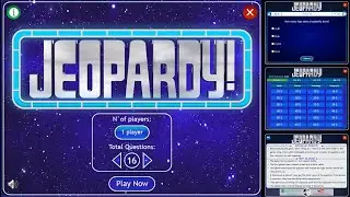 Jeopardy Interactive Game - HTML/Javascript - review game