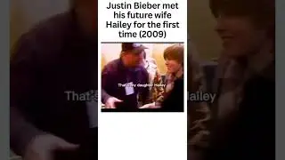 Justin Bieber meet hailey in 2009 for the first time #justinbieber
