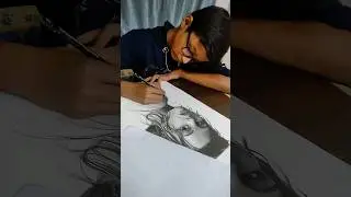 portrait Artist Student work #studentwork #students #student #summercamp #portrait #viral