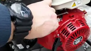 Jak uruchomić silnik 15KM spalinowy RĘBAK WALCOWY 15KM 6 nożowy niebieski rebak rembak do gałęzi 