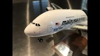 JC Wings 1:200, Malaysia Airlines A380, 100th A380 livery, 9M-MNF, Unboxing and Review