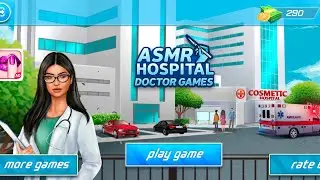 Clean the pimples of the girl's face | ASMR | ASMR Hospital Doctor Games