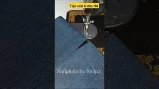 Day 96/100 Sew Pant Side Slit With Easy Trick✅️#diy#Trending#sewing#viral#ytshorts#shilpkalabyShilpa