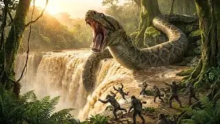 Life Millions of Years Ago | Prehistoric Humans Vs Titanoboa: The Swamp War 4!