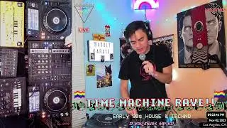 TIME MACHINE RAVE Ep. 200!! - Techno & Progressive Amalgamation - 90s Techno & House - Live 303/808