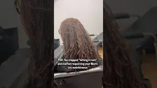 You stopped letting it rock and started respecting your Loc Maintenance #locs