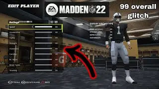 How to get 99 overall in the face of the franchise glitch Madden 22!!!
