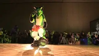 TFF 2014 Fursuit Dance Competition -18- Silver Wolf- Advanced Class