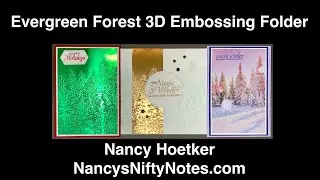 Evergreen Forest 3D Embossing Folder