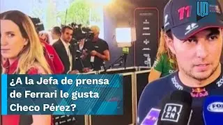 🤭😍 Rumoran el interés de la jefa de prensa de Ferrari por Checo Pérez ¿Le gusta? 🤔