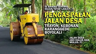 Gerimis Tetap Lanjut! Pengaspalan Jalan Desa Kebonan Karanggede Boyolali