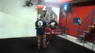 Eduardo Pamplona e Vinícios Zani - mma / muay thai com Hélio Nogueira