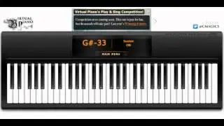 Virtualpiano.net - Where'd You Go by Fort Minor Tutorial