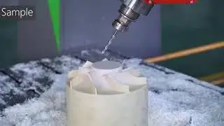 5 axis CNC router engraving impeller and foam mold