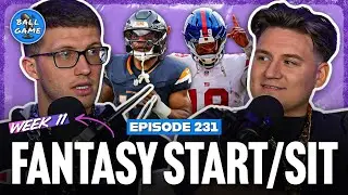 Fantasy Football START/SIT Picks for WEEK 11 + NFL Week 11 Pick &lsquo;Em Predictions | BallGame EP231