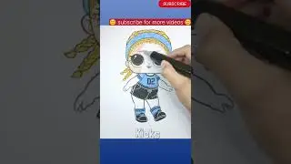 LOL surprise doll coloring kicks #coloringpages #colors #coloringbooks #drawing #doll #toys