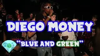 Diego Money - Blue & Green Live (shot by @poweredondiamonds)