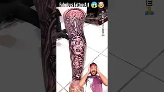 Fabulous Tattoo Art ❌ Trending Song🎵💥#tattoo#art #respect#reaction#trending#music#shortsfeed#shorts