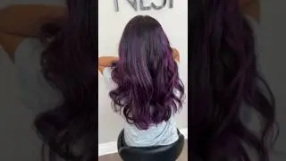 Violet highlights | balayage | hair colour | #highlight #balayage #haircolour