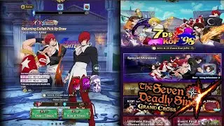 KOF crossover summons | Seven Deadly Sins: Grand Cross