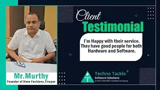Mr.Murthy Founder of Hero Fashions | Techno Tackle Software Solutions