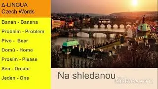 &Delta;- LINGUA : Czech Language -Czech words ( Lesson # 11 )