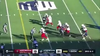 Devon Dampier 2024 CFB Game Highlights vs Utah State
