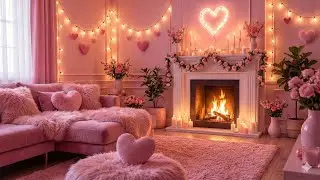 💖✨ Cozy Pink Valentine’s Ambience  LoFi Vibes for Relaxation, Study & Love