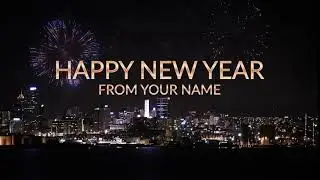 Happy New Year Fireworks Intro for Premiere Pro & After Effects