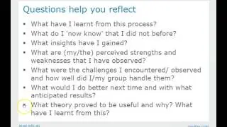 Reflective writing