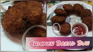 Chicken Bread Buns | Easy Snacks Bread Buns | Easy Evening Snack | How to make chicken bread buns