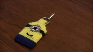 Minion Plastic Canvas Keyring (Zipper Pull)