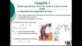 #Modèle #géométrique de #robots  #series : 1-#placement #repères #paramètres #dh #denavit-hartenberg