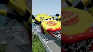 The Lightning McQueen VS McQueen Spider Eater & Bus Eater |BeamNG.Drive
