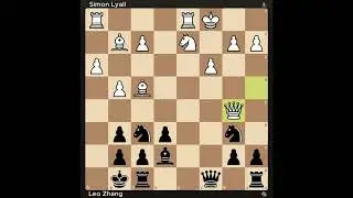 A mind-blowing queen sacrifice. Simon Lyall vs Leo Zhang. 2014.