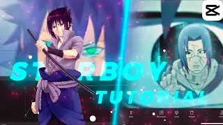 Starboy Amv Edit Full Tutorial on Cap Cut 📲 || @Flobyedit remake || PART 1