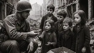 (1945) German Civilians &mdash; Shocked When American Soldiers gave Chocolate to Their Children