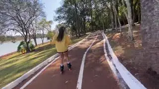 Patinando na ciclovia ( Patins Cascavel )