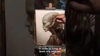 Third sister #oilpainting #darkart #speedpaint #speedpainting #tutorial #alien  #art #painting