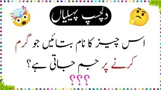 Riddles in Urdu new 2025 | Paheliyan in Urdu with answer | GK Quiz 