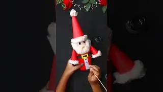 Coffee cup Santa claus 🧑&zwj;🎄 easy to make 😱merry Christmas #shorts #diy