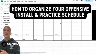How To Streamline and Organize Your Offensive Install and Practice Schedule