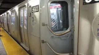 MTA Subway: 4 Trains at 57th Street/7th Avenue (N Q R W Trains)