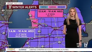 Tuesday PM Forecast: Heavy snow overnight, warmer