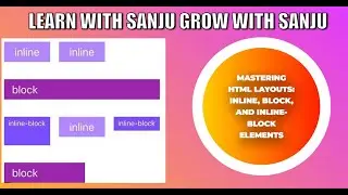 #english #hindi HTML Layout Basics: Understanding Block, Inline, and Inline-Block Elements.#html