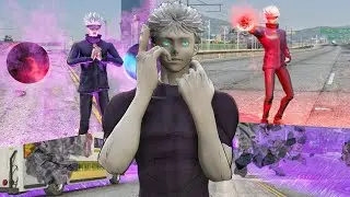 GTA 5-Gojo Satoru Mod Full Mod All Cursed Techniques Showcase (JujutsuKaisen)
