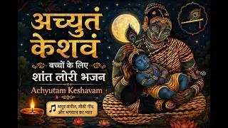 अच्युतं केशवं | बच्चों के लिए शांत लोरी भजनAchyutam Keshavam | Baby Sleep Devotional Lullaby #love