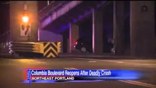 One person killed in crash on Columbia Boulevard