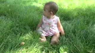 Baby hates grass