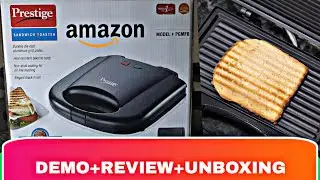 Prestige Sandwich Toaster | Unboxing + Review + Demo | How To Use Electric Sandwich Maker | PGMFB
